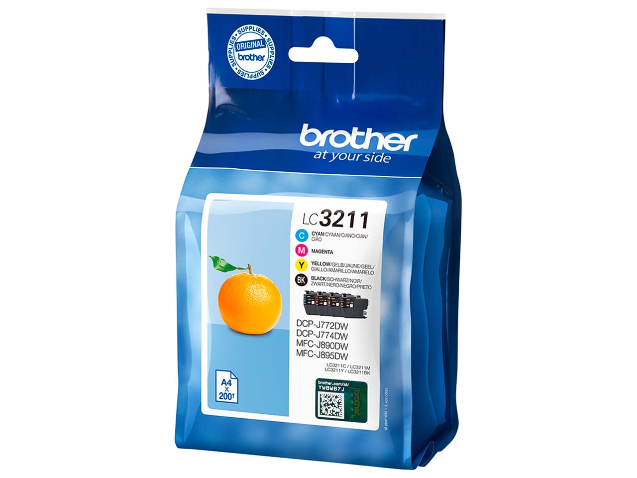 Brother Tintenpatronen LC-3211BK/C/M/Y schwarz, cyan, magenta, gelb 4er-Set