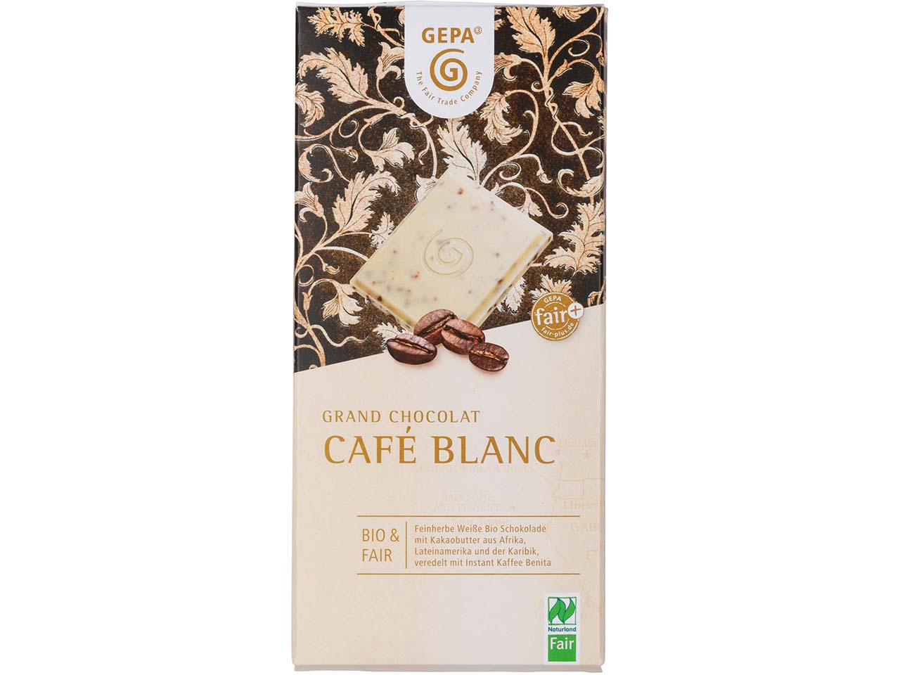 GEPA Bio-Schokolade "Grand Chocolat" Café Blanc 100 g