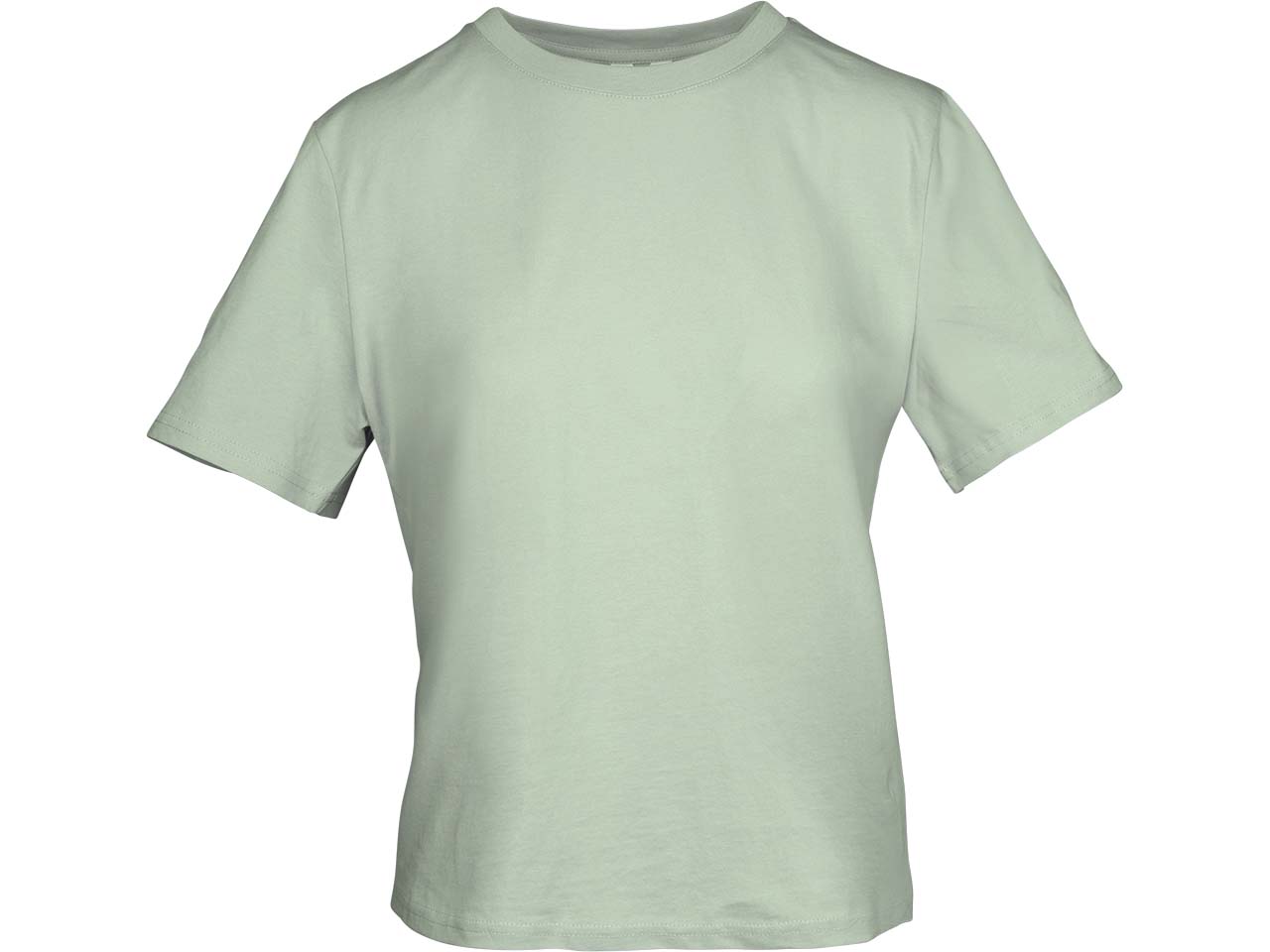 MELA Bio-Damen-T-Shirt "TANIKA" mit geripptem Rundhalsausschnitt, spring melange, Gr. S