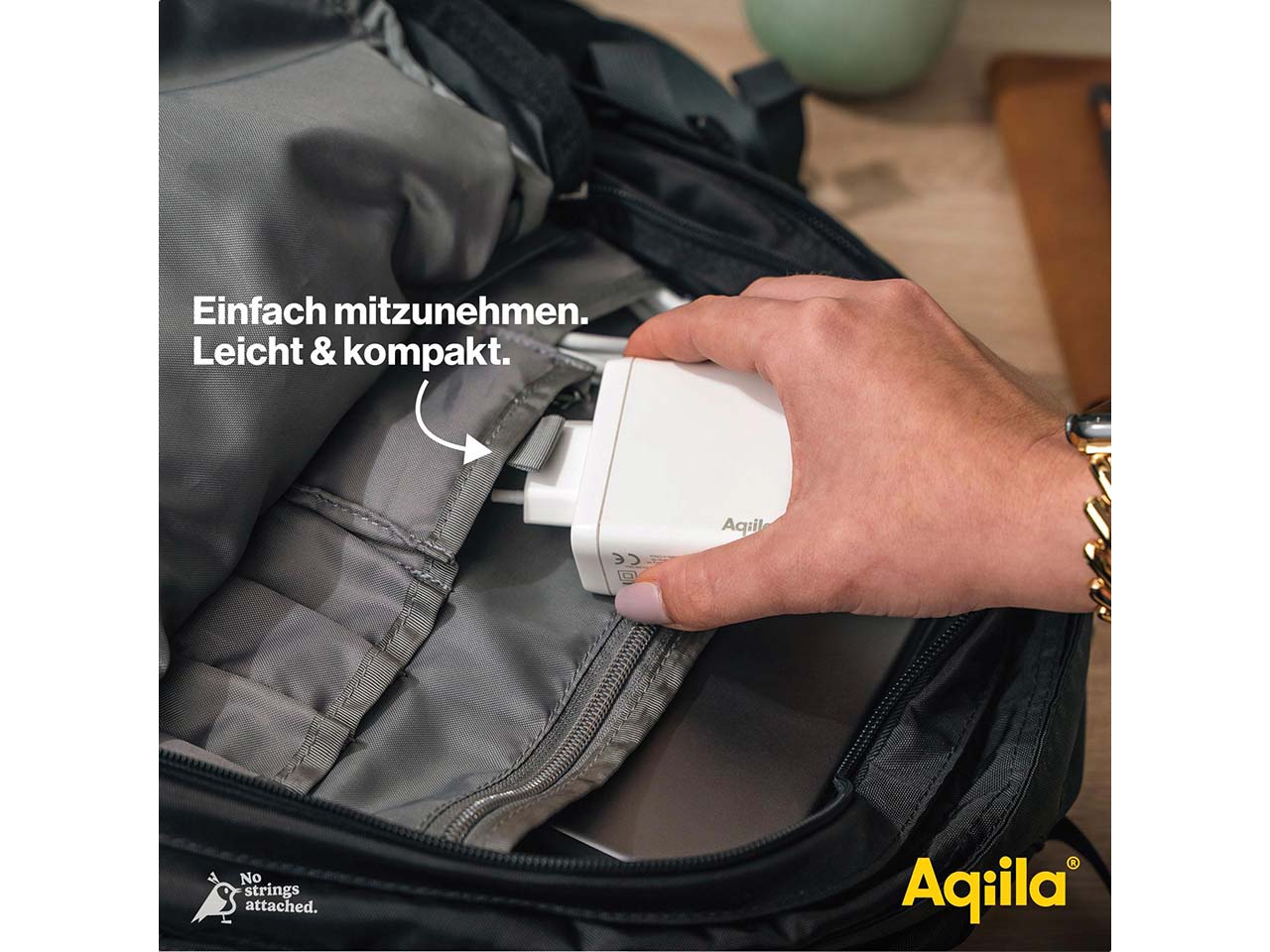 Aqiila USB Ladegerät und Ladeadapter "Chargebird W4"