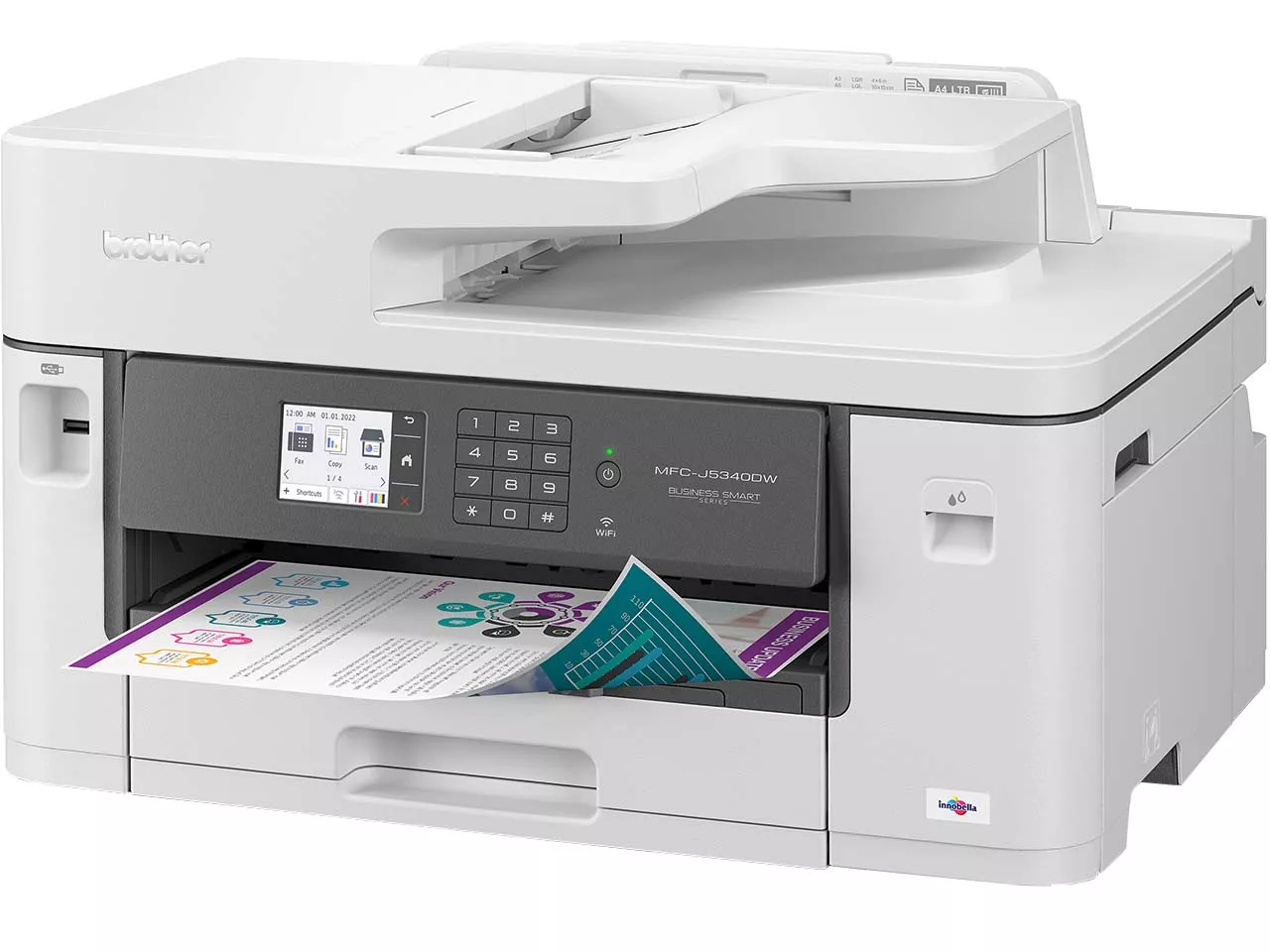 Brother Tintenstrahl-Multifunktionsdrucker "MFC-J5340DWE" weiß