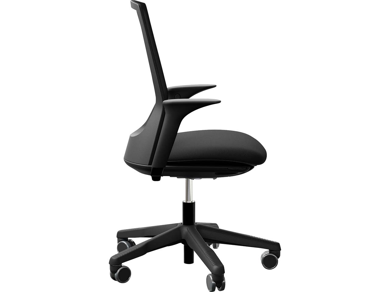 HAG Bürostuhl "Futu mesh 1100-F001 " mit AL, Lordosestütze, FK Kunststoff schwarz