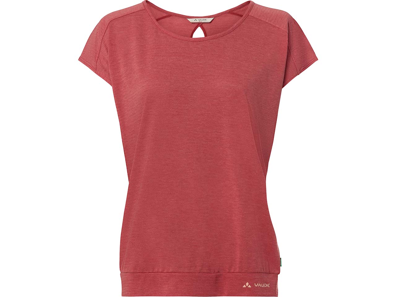 VAUDE Damen-T-Shirt 'Skomer III' mit Schlitz am Rücken, brick, Gr. 42