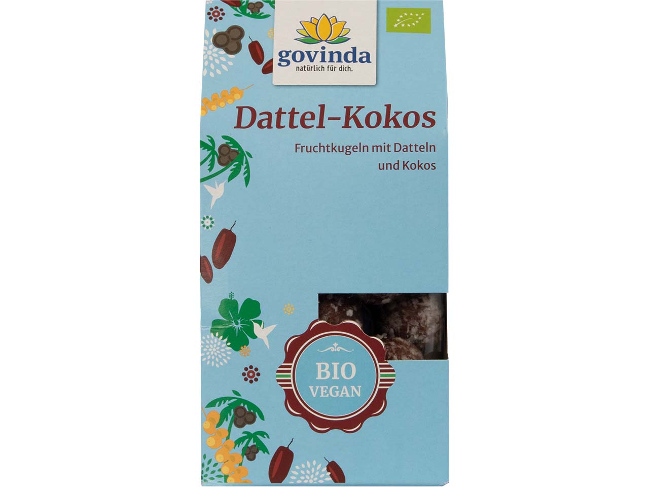 govinda Bio-Fruchtkugeln Dattel-Kokos, 120 g