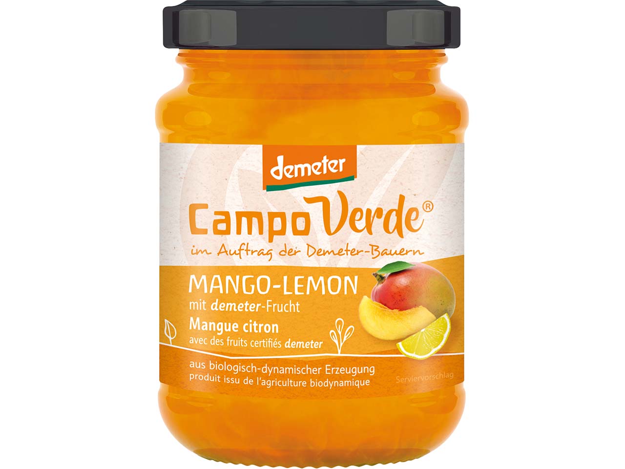 Campo Verde Bio-Fruchtaufstrich Mango-Lemon, 200g