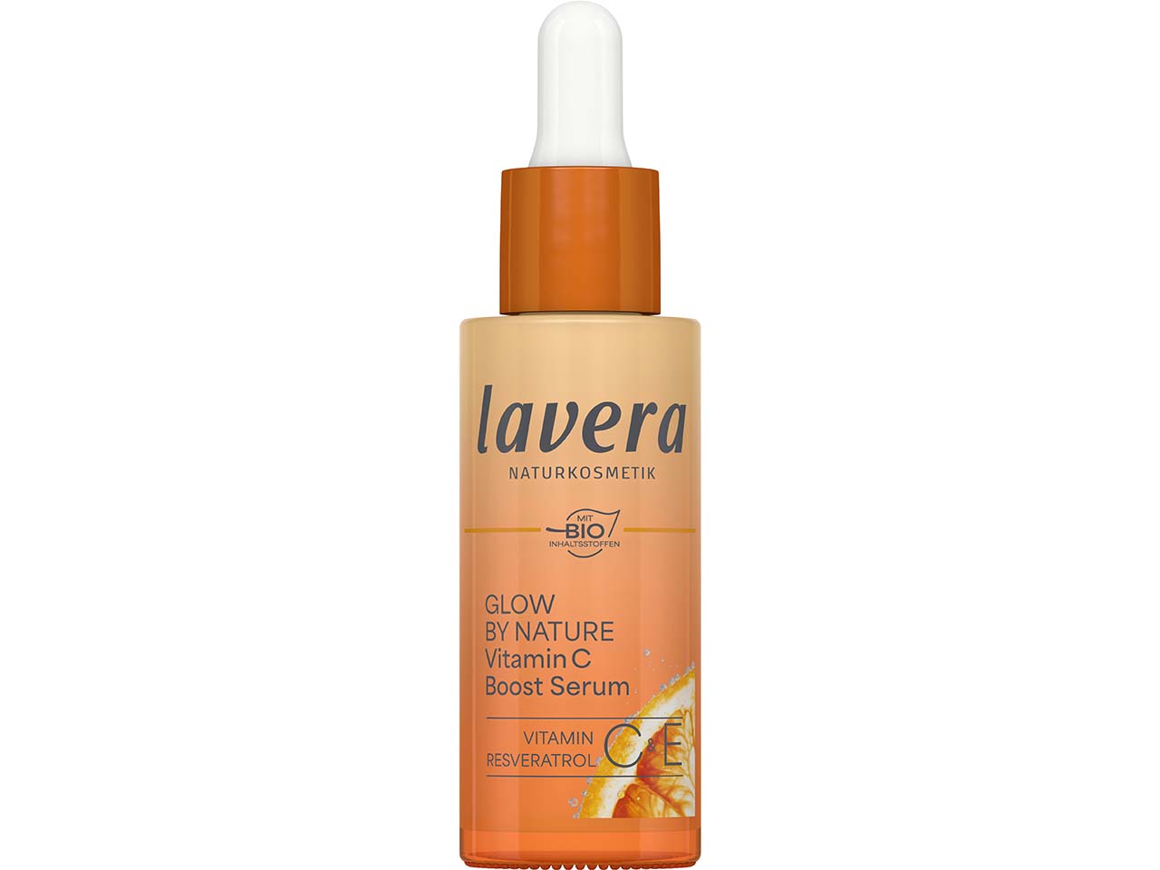 lavera Bio-Gesichtsserum "Glow by Nature" mit Vitamin C+E, 30 ml