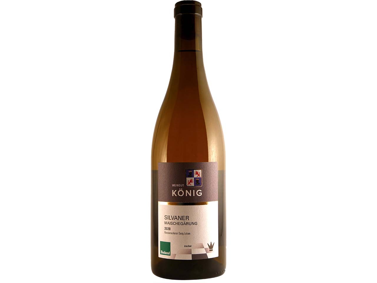 Bio-Weißwein, Silvaner Maischegärung, König Weingut, 0,75 l