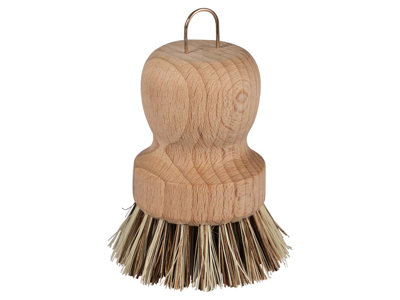 Holz-Topfbürste mit straffen Naturborsten, FSC-zertifiziert