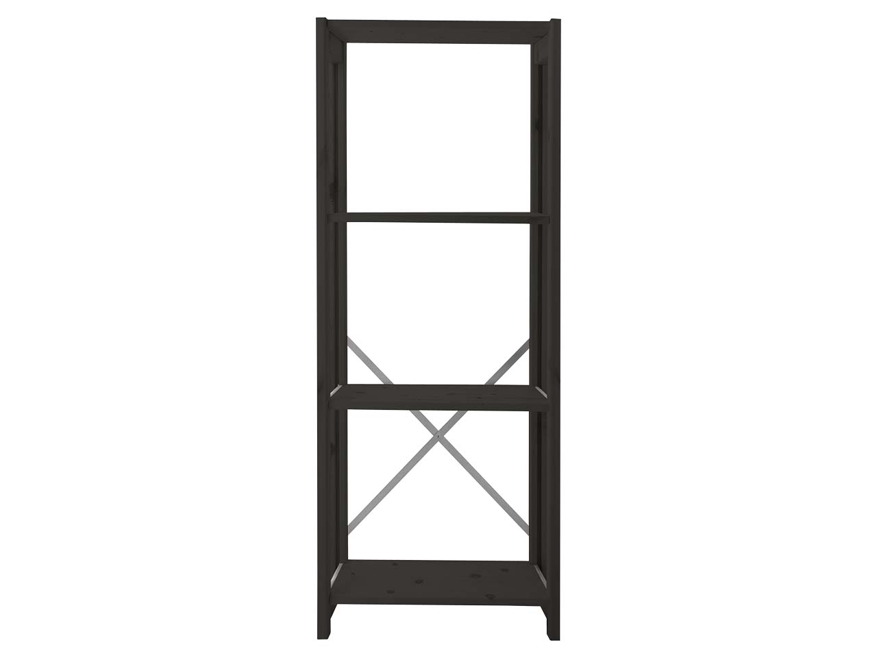 ABC Regal "Classic" B 46 x T 29,5 x H 116 cm, schwarz