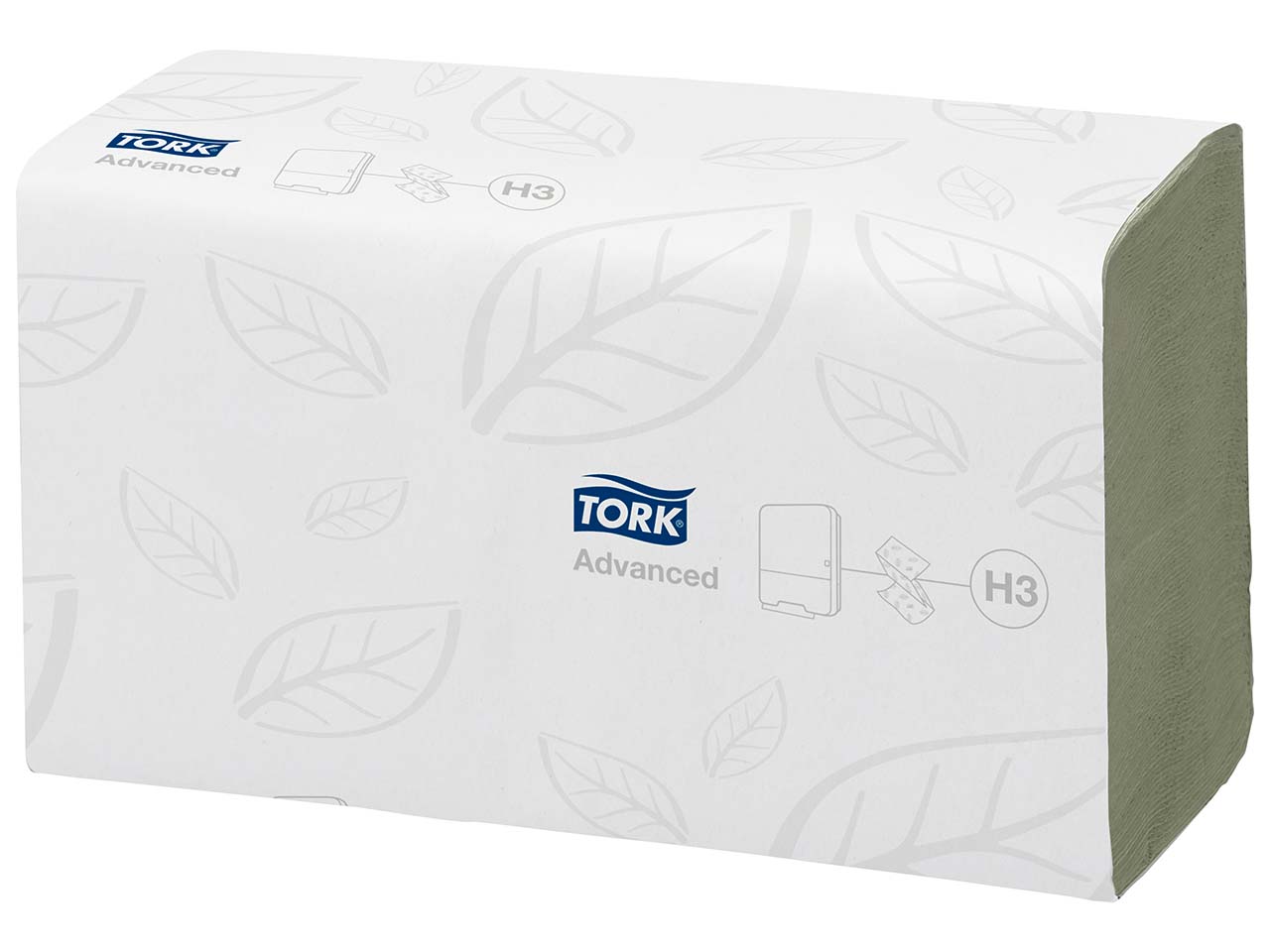 Tork Papierhandtücher "Advanced" 290179, 2-lagig V-Falz, 3.750 Stk., 25 x 23 cm, grün