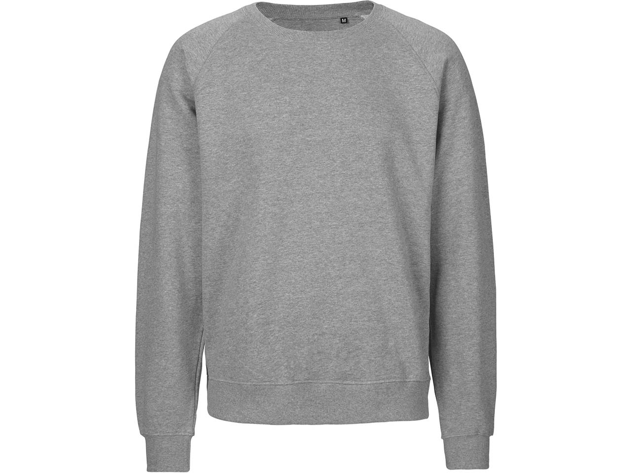Neutral Bio-Unisex-Sweatshirt "Tiger Cotton" mit gebürstetem Fleece, grey, Gr. M