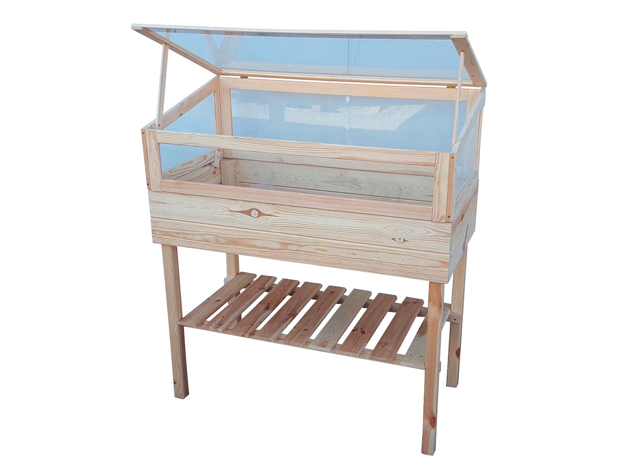 Kräuterbeet mit Aufsatz B 100 x T 50 x H 112 cm, Kiefer unbehandelt