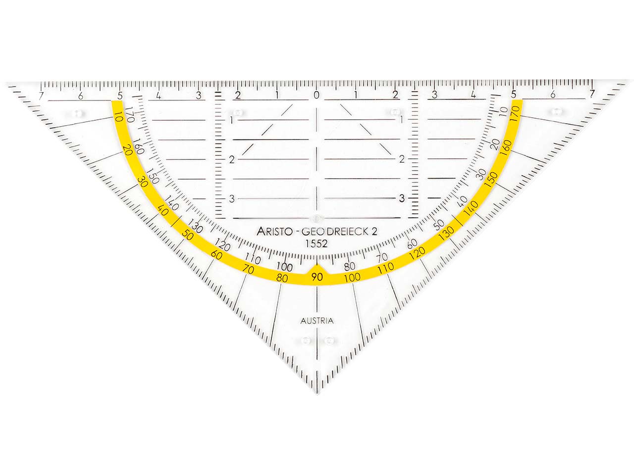 ARISTO Geodreieck® 16 cm mit Griff und Facette
