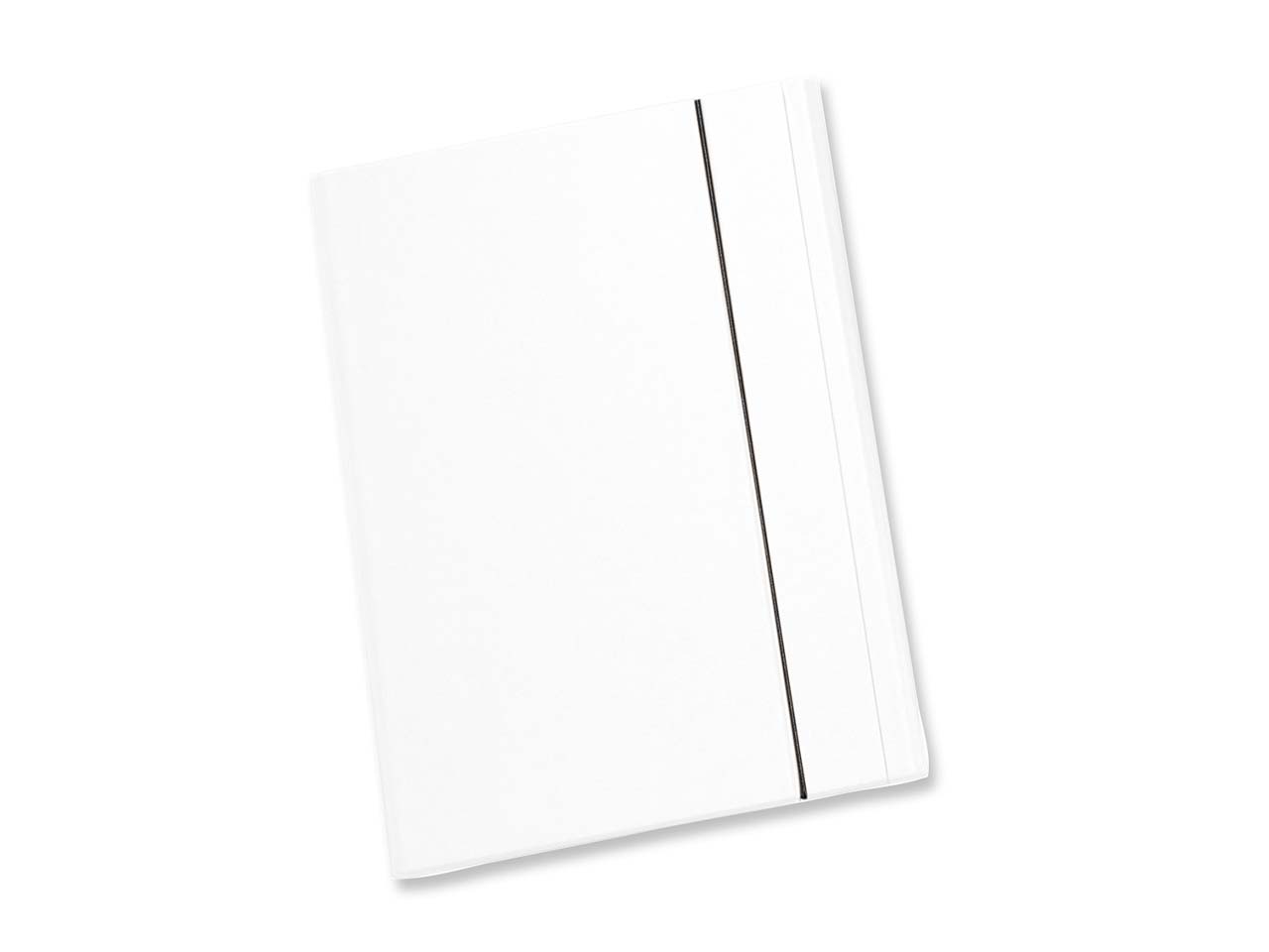Angebotsmappe 'Elegance' A4, weiß, mit Gummizug und Visitenkartenschlitz