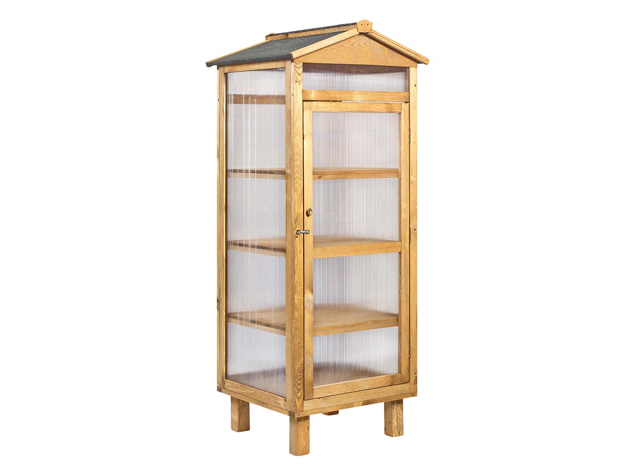 Gewächshaus aus Kiefer 60 x 58 x 170 cm