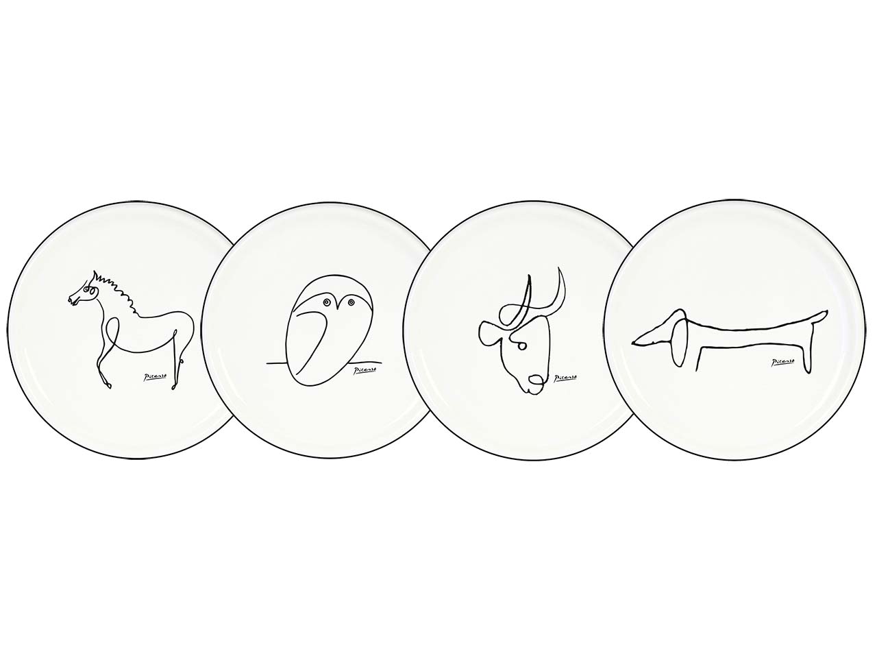 Könitz 4er-Set Untertasse "Picasso"