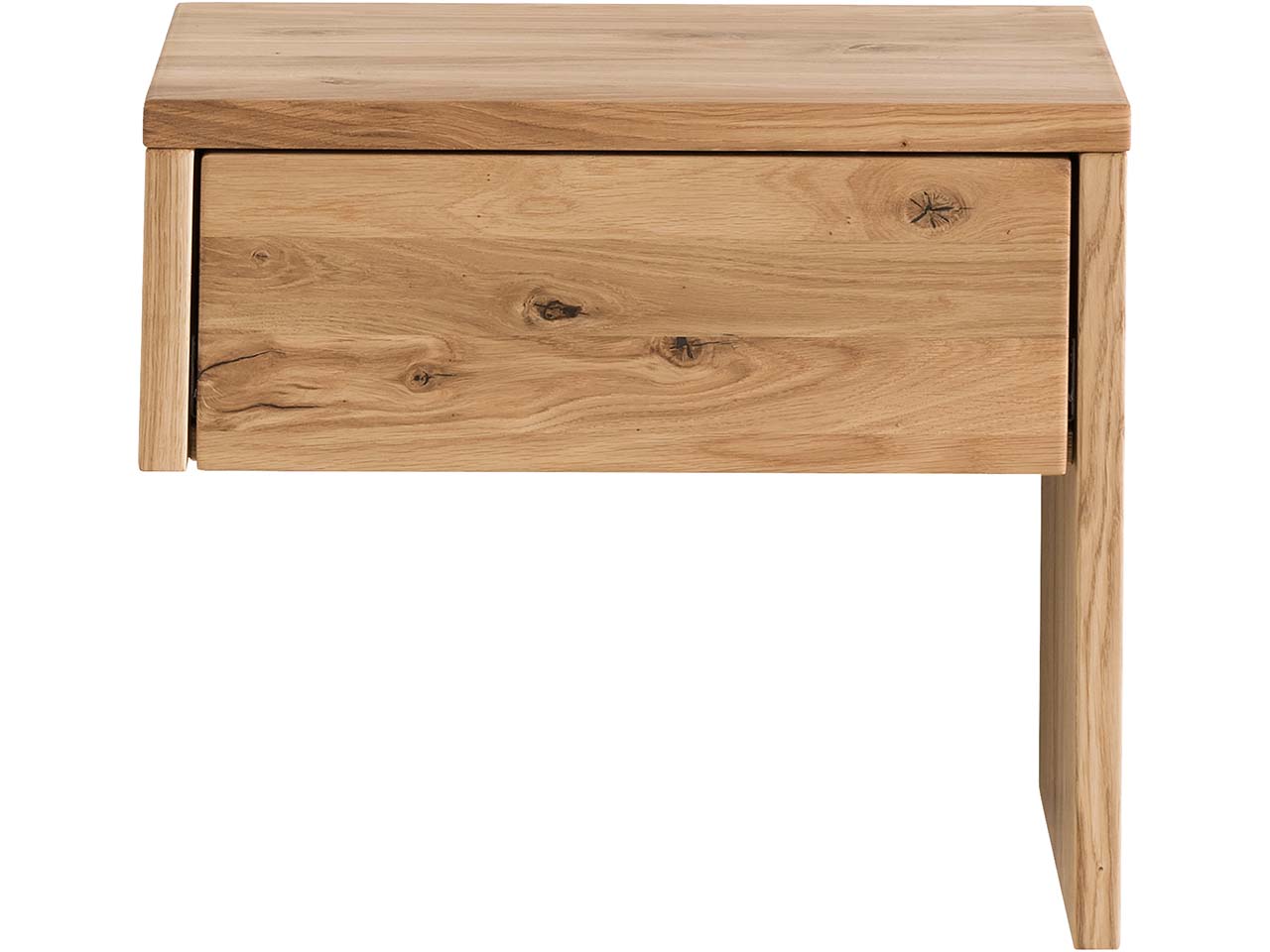 Forestales Nachttisch "Bakersfield I" rechts anstellbar, 1 Schublade, Eiche