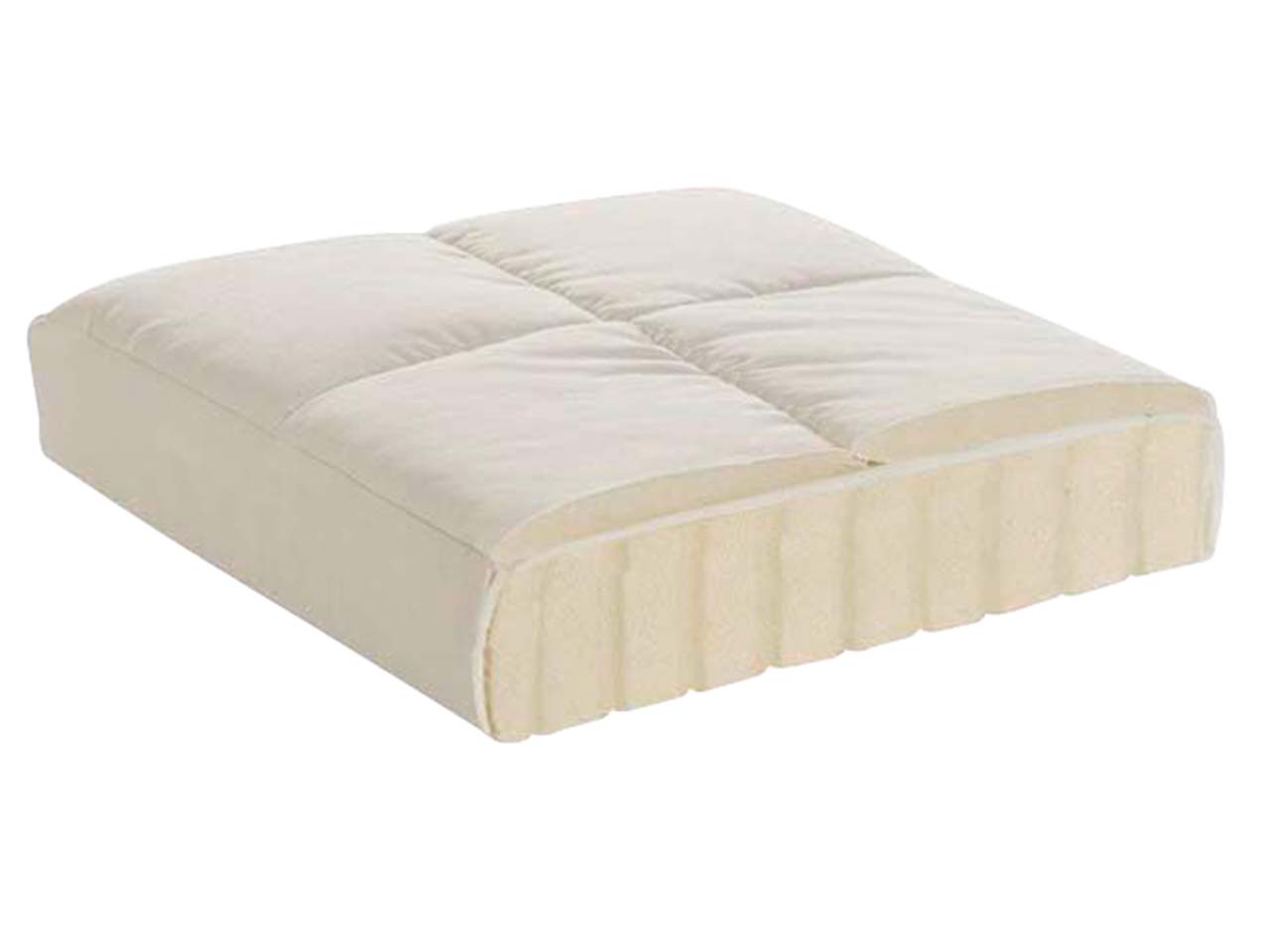 Prolana Matratzentopper "LUNA" mit Schafschurwollfüllung 160x200x6 cm