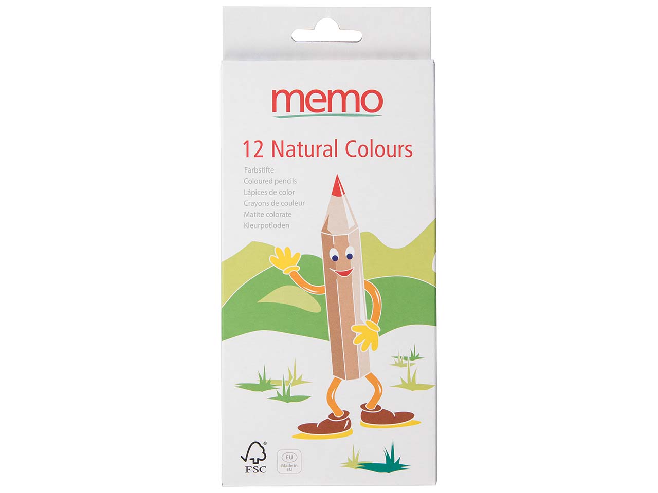 memo Natural Colours 12 sortierte Farben, FSC-zertifiziert EU