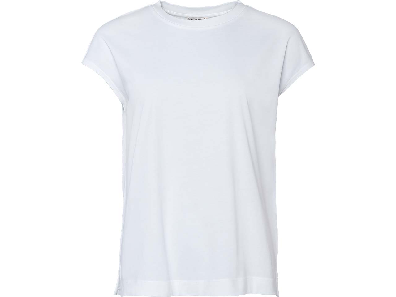Living Crafts Bio-Damen-T-Shirt 'TIDA' mit kurzen Ärmel, white, Gr. S