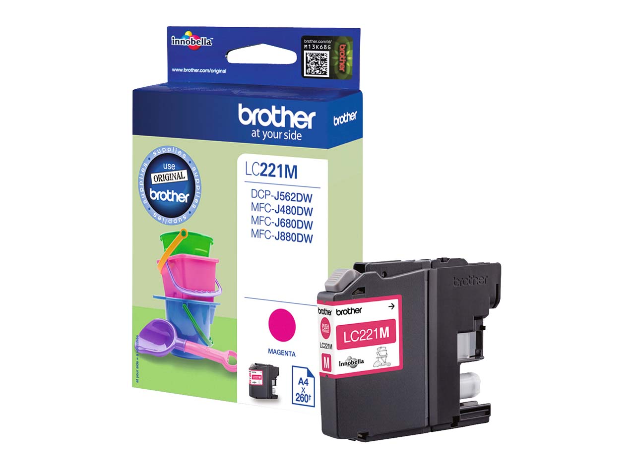 Brother Tintenpatrone LC-221M magenta