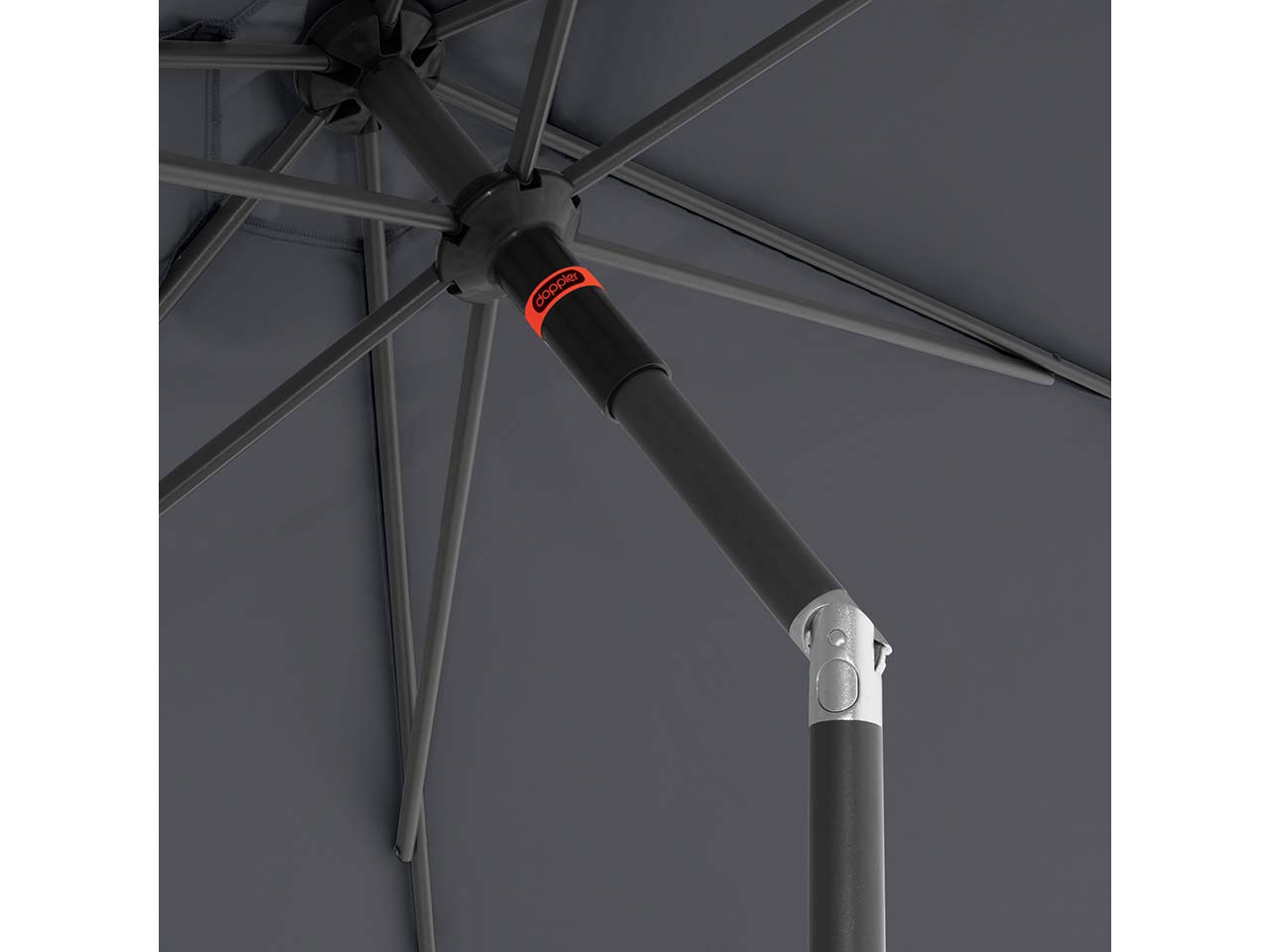 doppler Sonnenschirm "myZone Push Up" Ø 300 cm, HV, anthrazit