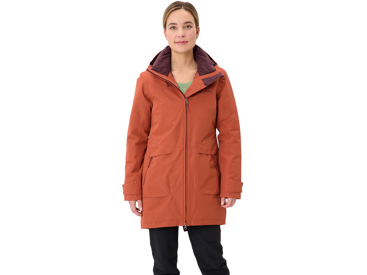 VAUDE Damen-Parka 'Skomer Winter III' mit separatem Kragen, buckeye, Gr. 38