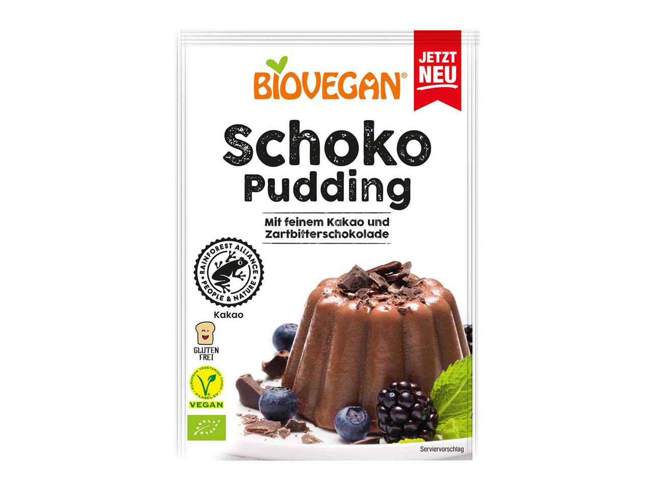 BIOVEGAN Bio-Pudding Schoko mit Kokosblütenzucker, 55 g