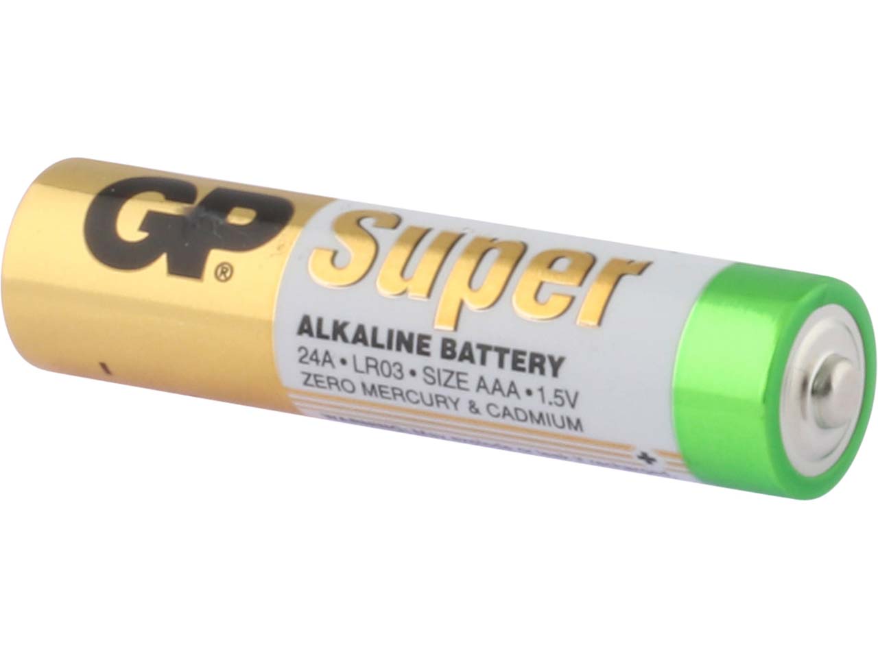 4er-Pack GP Battery Alkaline Batterie "Super" AAA, 1,5 V