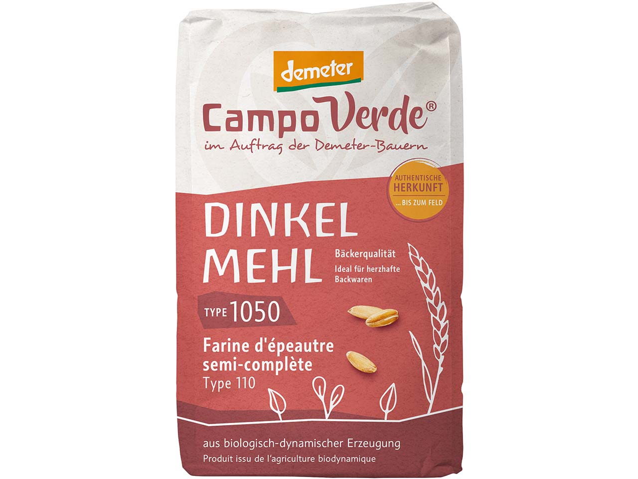 Campo Verde Bio-Dinkelmehl Type 1050, 1000 g