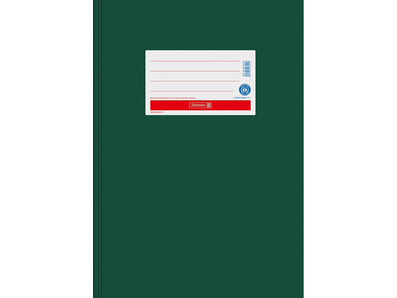 BRUNNEN Heftumschlag "Premium" aus Papier extrastark, DIN A4, dunkelgrün