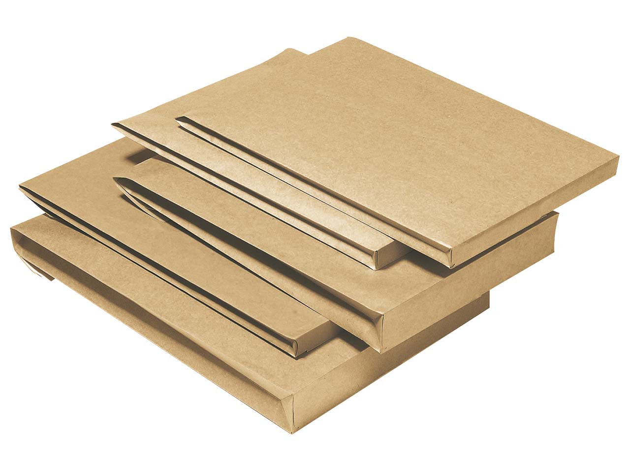 250 C4 Faltentaschen braun HK 20mm 130g