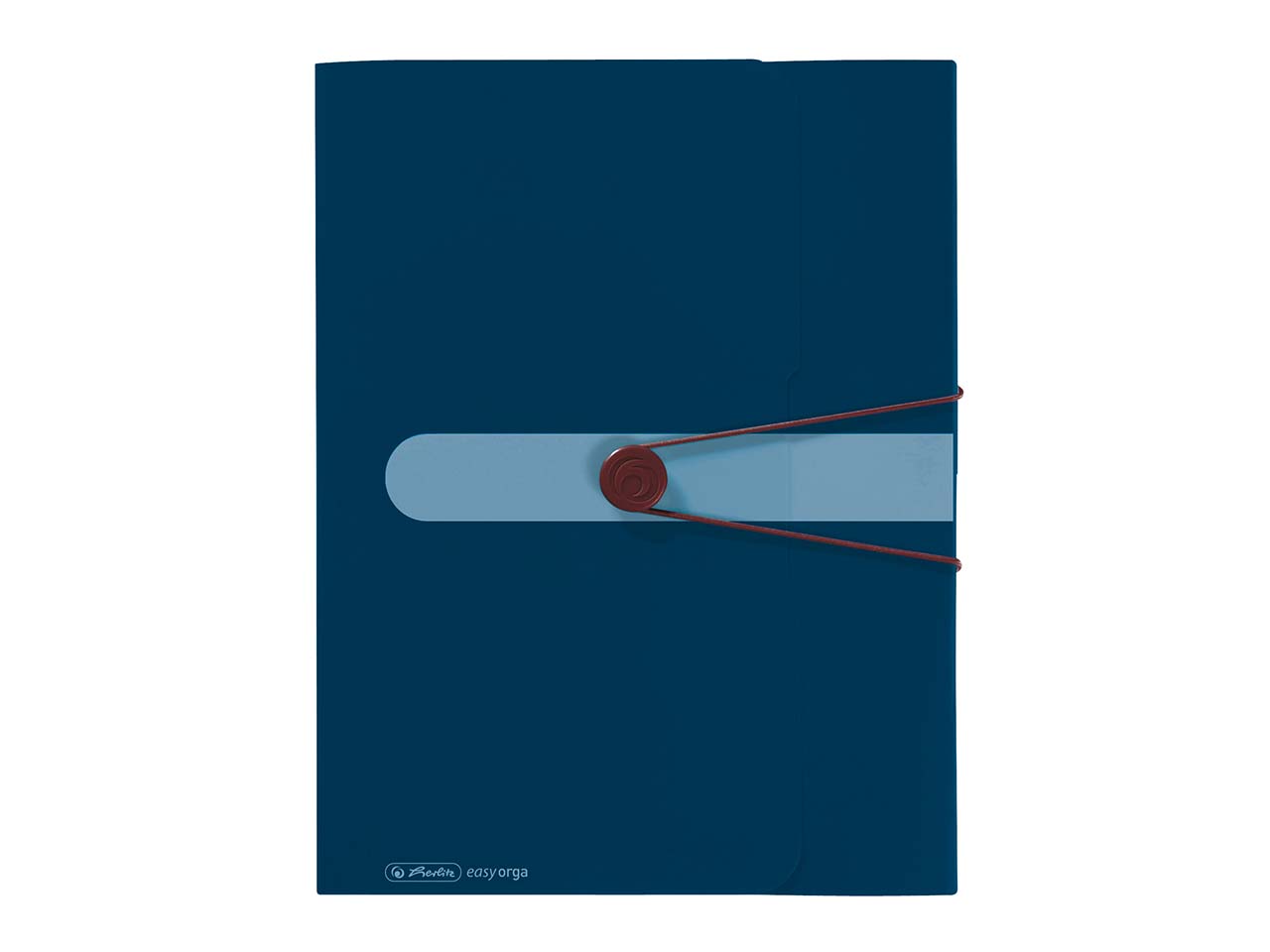 herlitz Sammelbox aus Recycling-PP mit Gummizug, DIN A4, blau