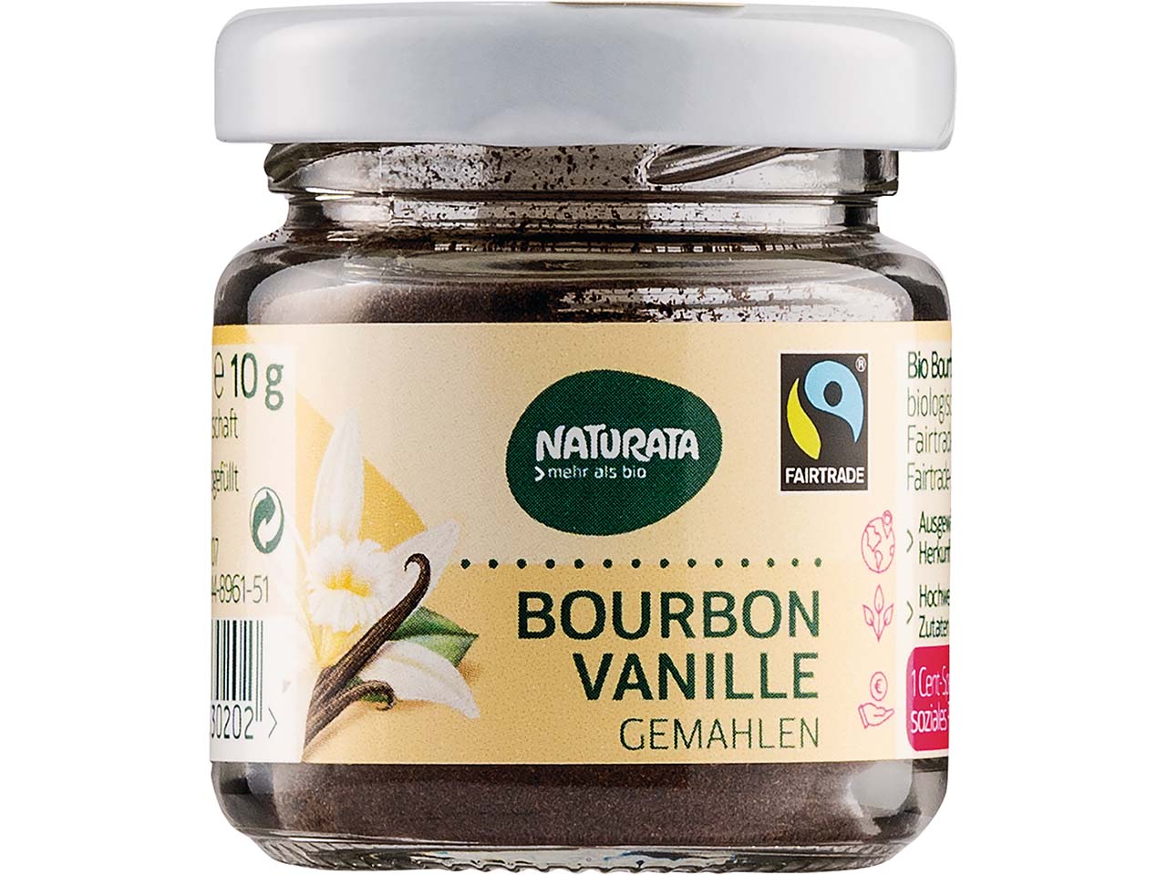 NATURATA Bio-Bourbon-Vanille, gemahlen, 10 g