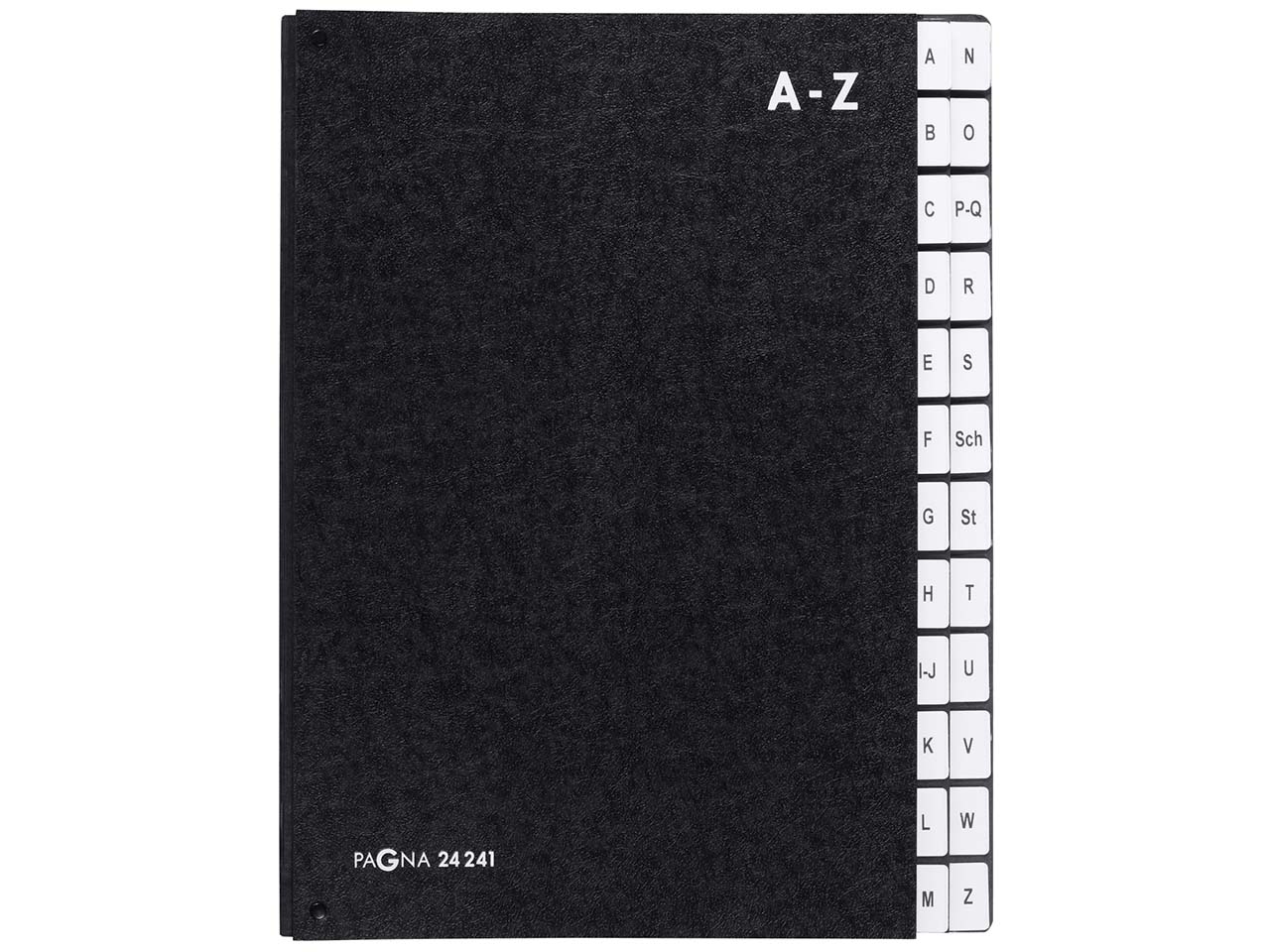 Pagna Pultordner Taben A-Z, 24-teilig schwarz