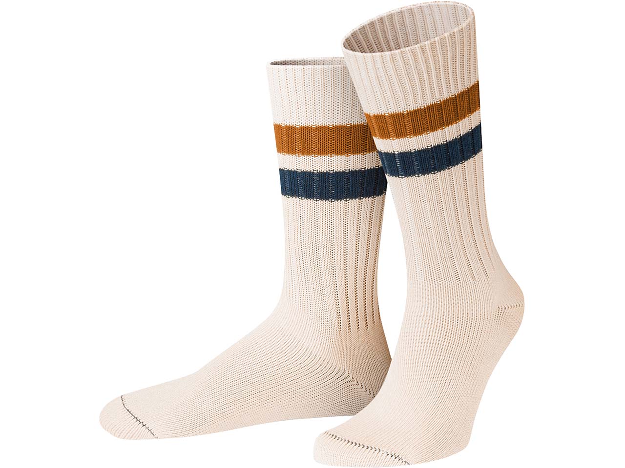 VON JUNGFELD Bio-Socken 'Brighton', offwhite, Gr. 39/42