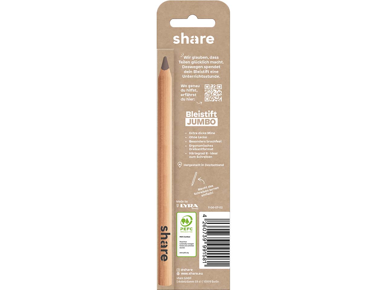 share Bleistift "Jumbo" B