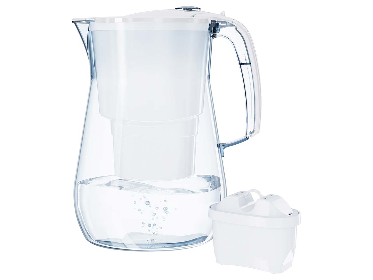 AQUAPHOR Wasserfilterkanne "Onyx" weiß, inkl. 1 Filterkartusche, 4,2 l