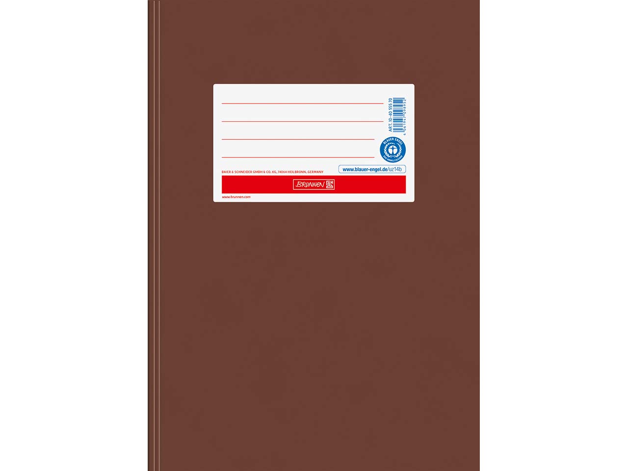 BRUNNEN Heftumschlag aus Papier DIN A5, braun