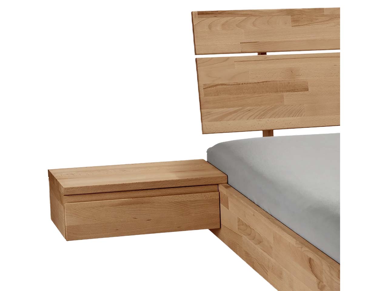 Nachttisch 'Dolle', links, Kernbuche