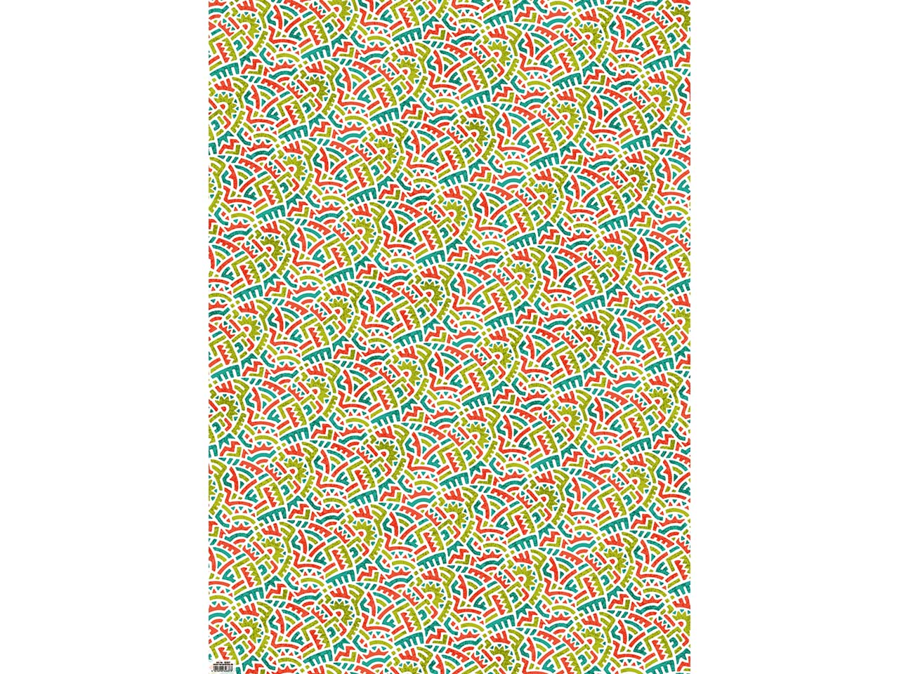 5 Bogen Recycling Geschenkpapier "Ethno" 50 x 70 cm, 80g/m²