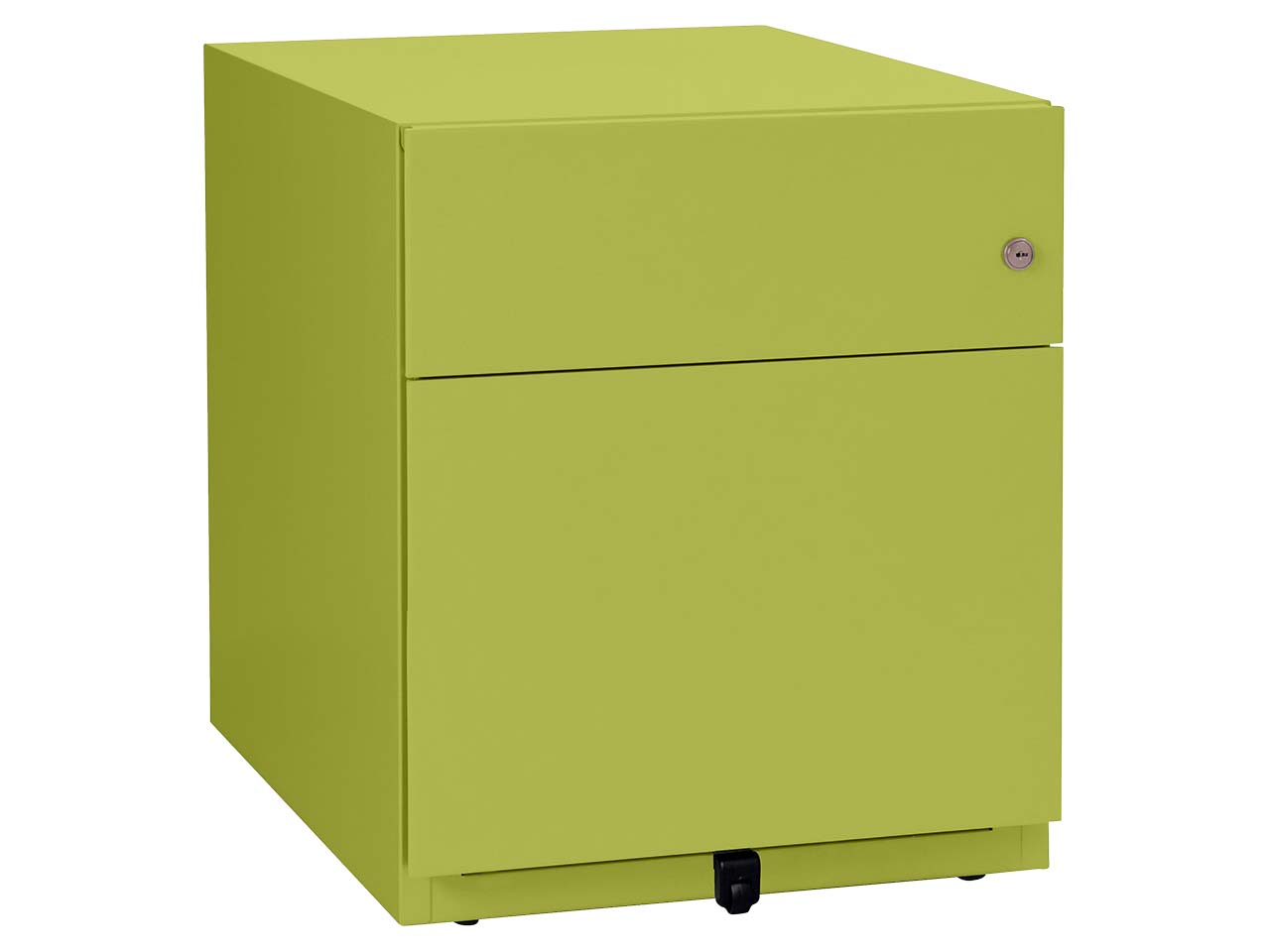 BISLEY Rollcontainer "Note" 1 Schublade, 1 HR T 56,5 cm grün