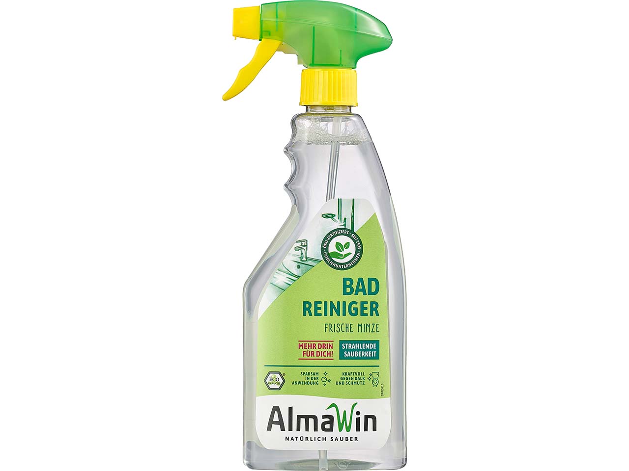 AlmaWin Badreiniger "Frische Minze" Flasche, 0,5 l