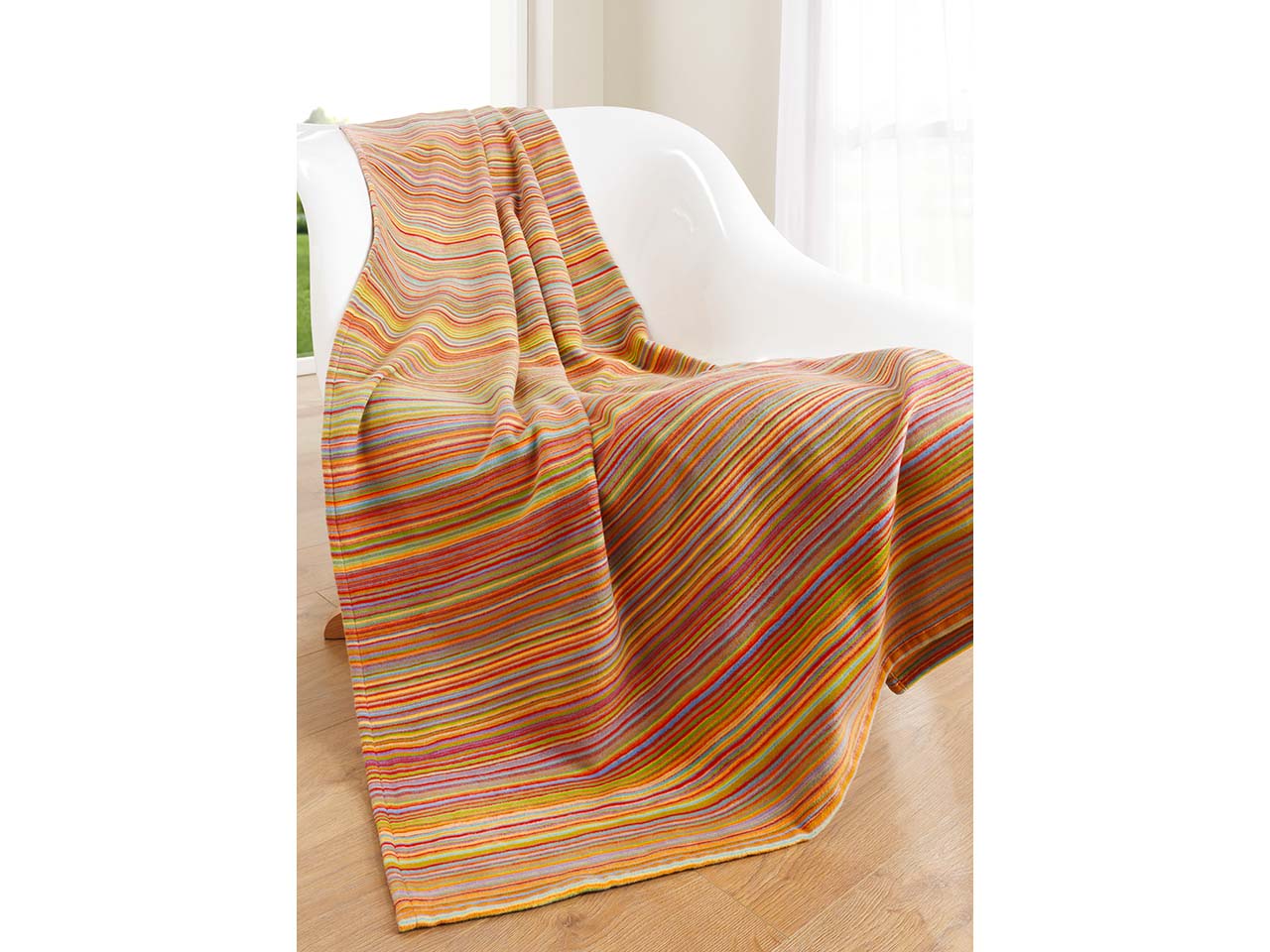 IBENA Wohndecke 'Streifen' 140 x 200 cm, bunt