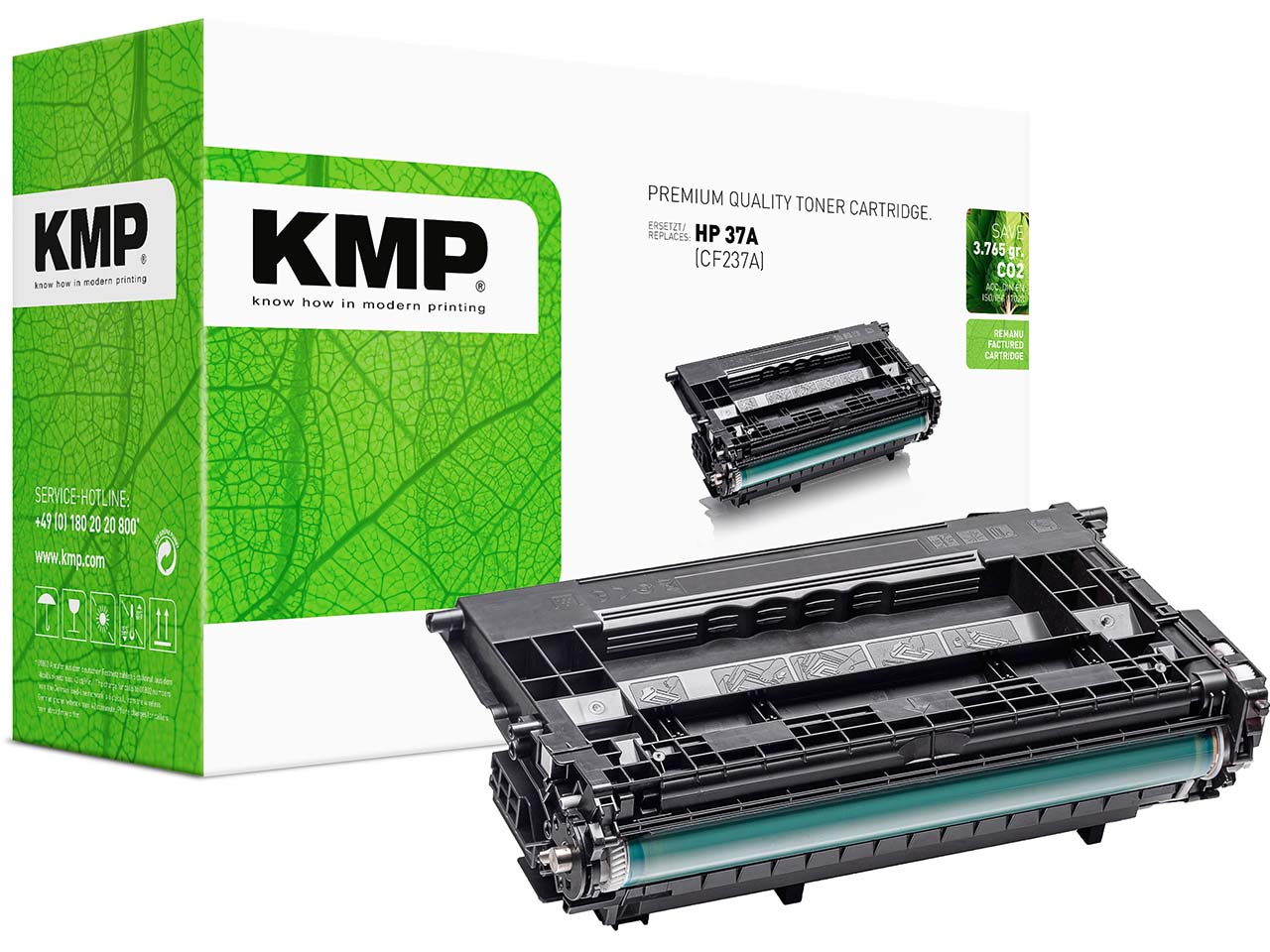 KMP Druckkassette ersetzt hp CF237A, Nr. 37A schwarz