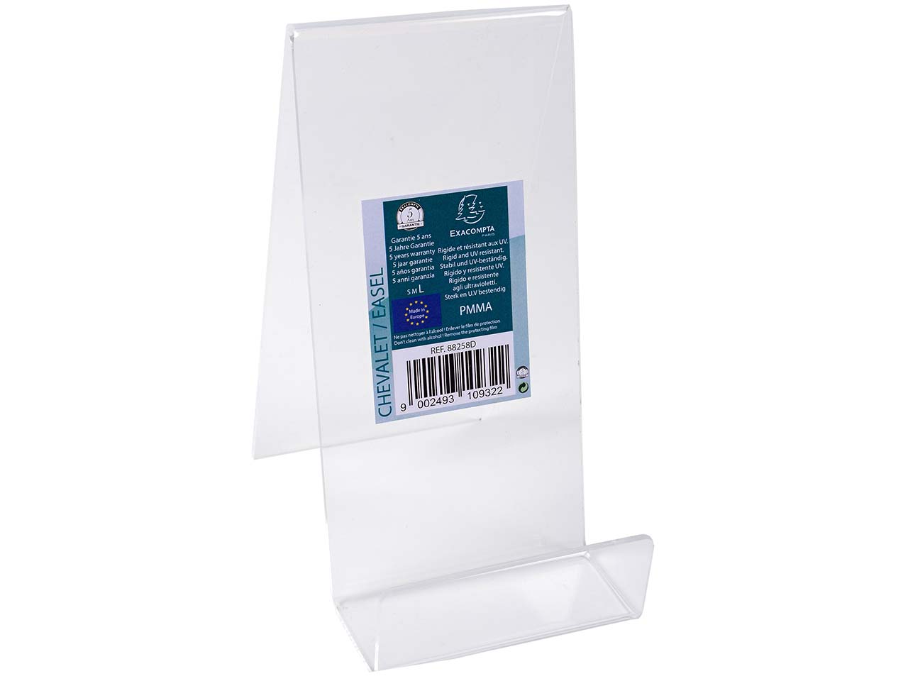 Exacompta Tischaufsteller "Exacryl" für Präsentationen, Außenmaß: 100 x 110 x 151 mm