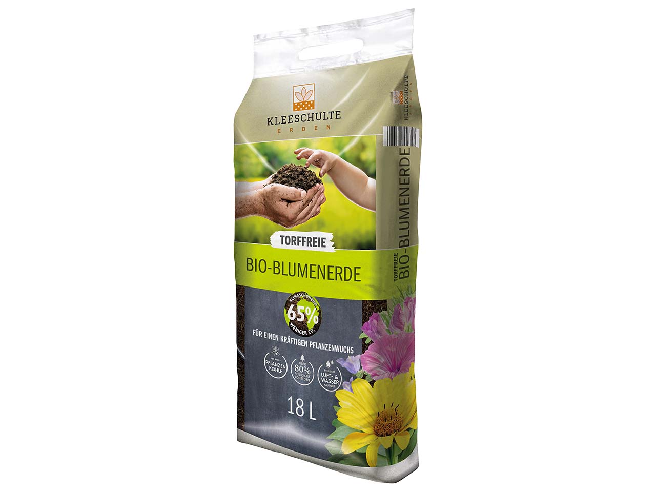 Kleeschulte Bio-Blumenerde, torffrei, 18 l