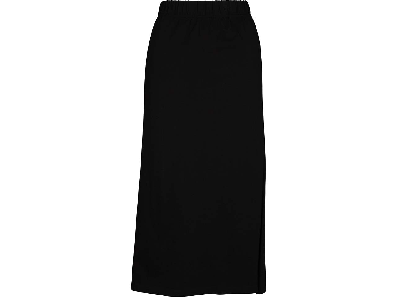 MELA Bio-Damen-Midi-Rock 'DIVARI' mit Beinschlitz, schwarz, Gr. L