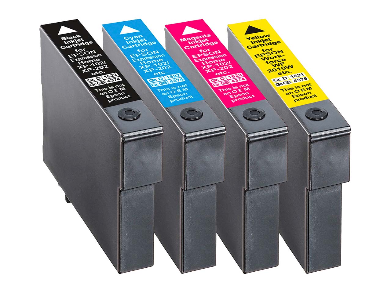 memo 4er Set Tintenpatronen ersetzt Epson T1811XL/T1812XL/T1813XL/T1814XL