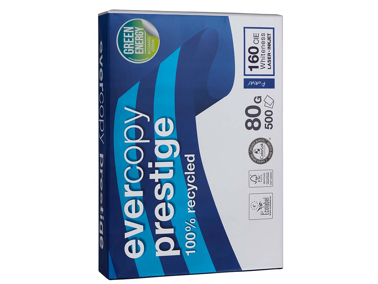500 Blatt Clairefontaine Recycling-Kopierpapier "Evercopy Prestige", DIN A4, 80 g/m²